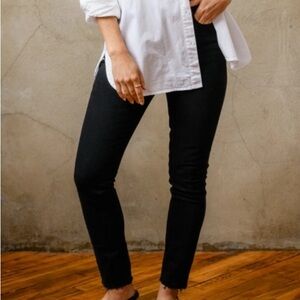 Able The Clarissa High Rise Skinny Jeans Black NWT